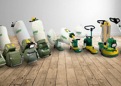 Professional wood floor sanding equipment