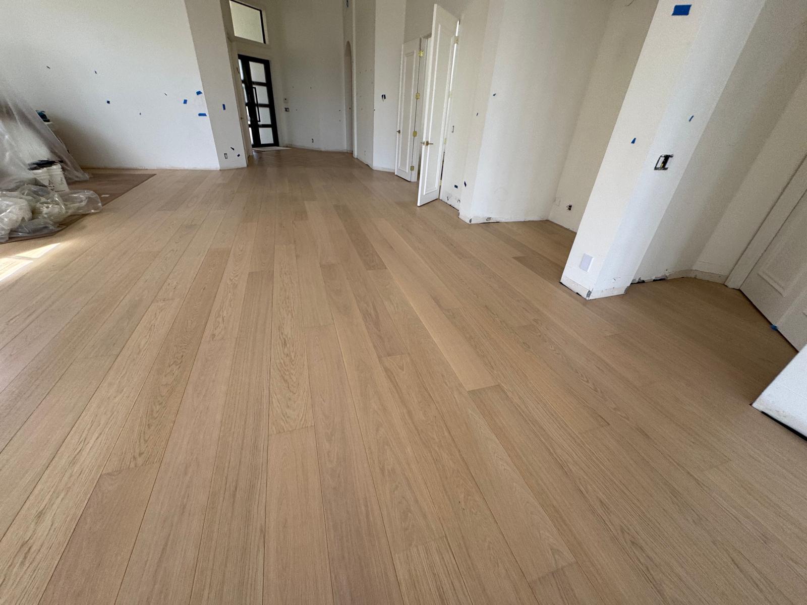 Engineered hardwood floors installed in palm beach residence