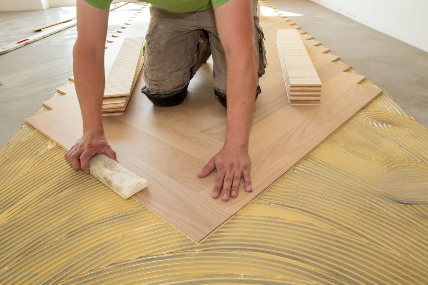 How to install herringbone floor. Professional herringbone installation by florida hardwood floors Wood Floor installation and restoration services