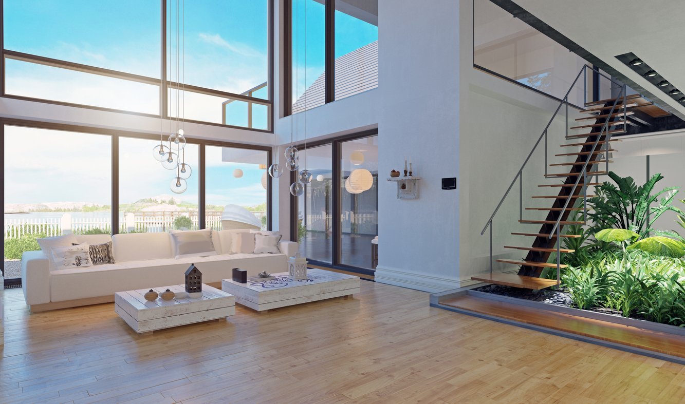 Engineered wood floors installed in luxury home by florida hardwood floors