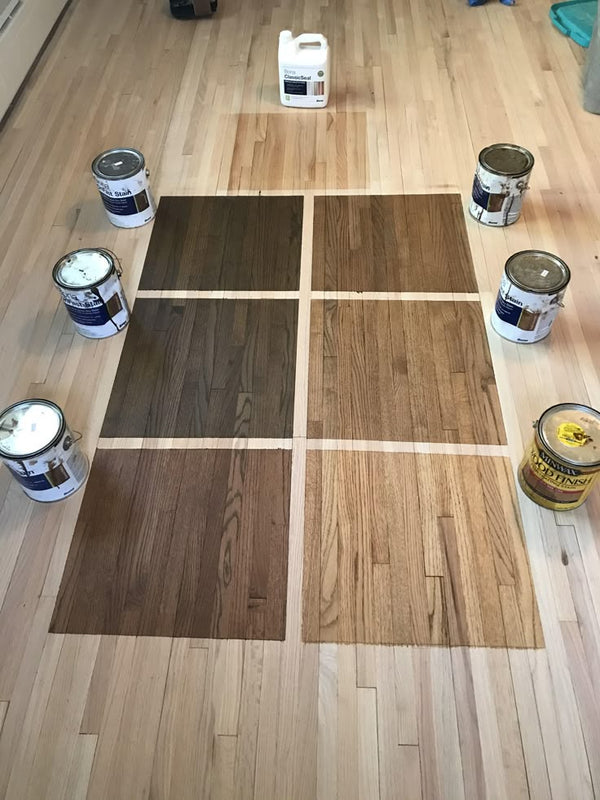 wood floor stain sample by florida hardwood floors
