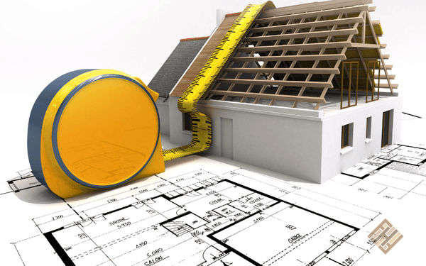 Technician taking precise floor measurements with a laser tool during home consultation”