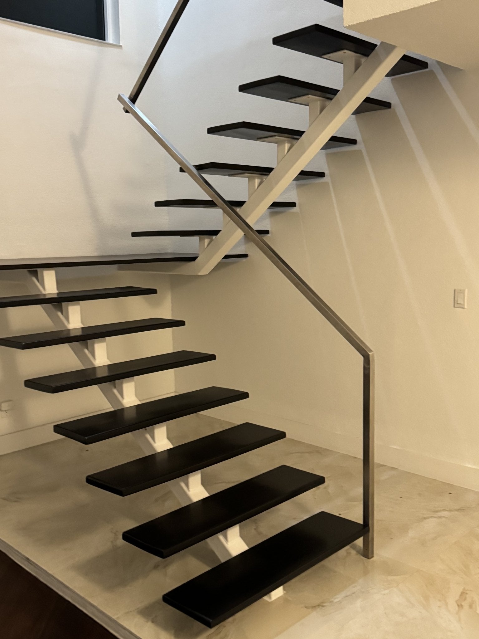 Sanded & Refnished wood Stair in Miami Lakes ,Fl
