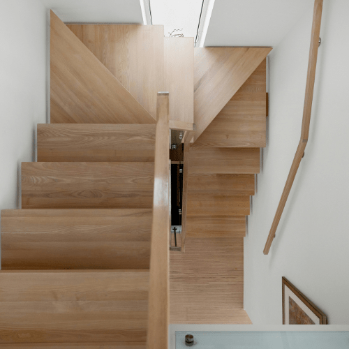 Warm Wood Stair design